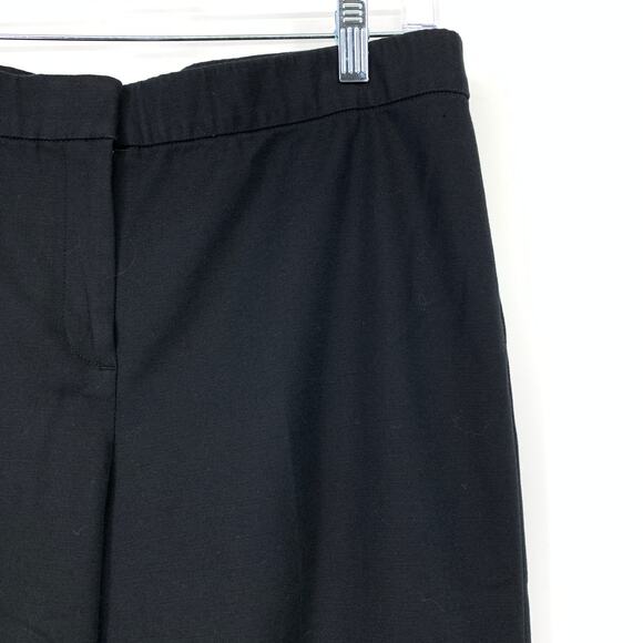 J. Jill Cropped Pants Womens Size 12P Black Elastic Waist Cotton Blend - Picture 3 of 6